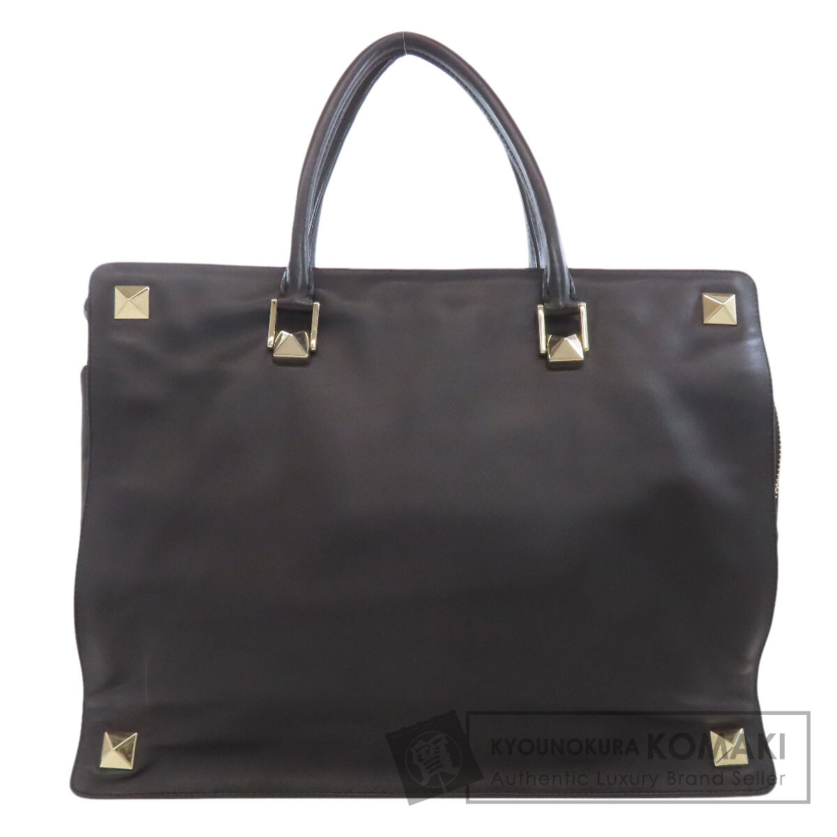 バレンティノ スタッズ トートバッグ カーフ レディース 【中古】【VALENTINO】