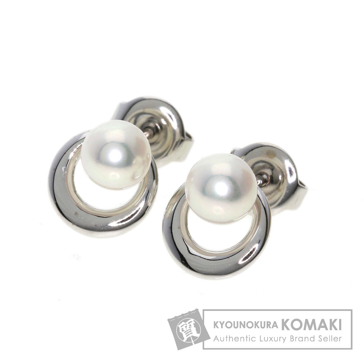 楽天市場】ミキモト アコヤパール ピアス 7.8mm ダイヤモンド K18YG