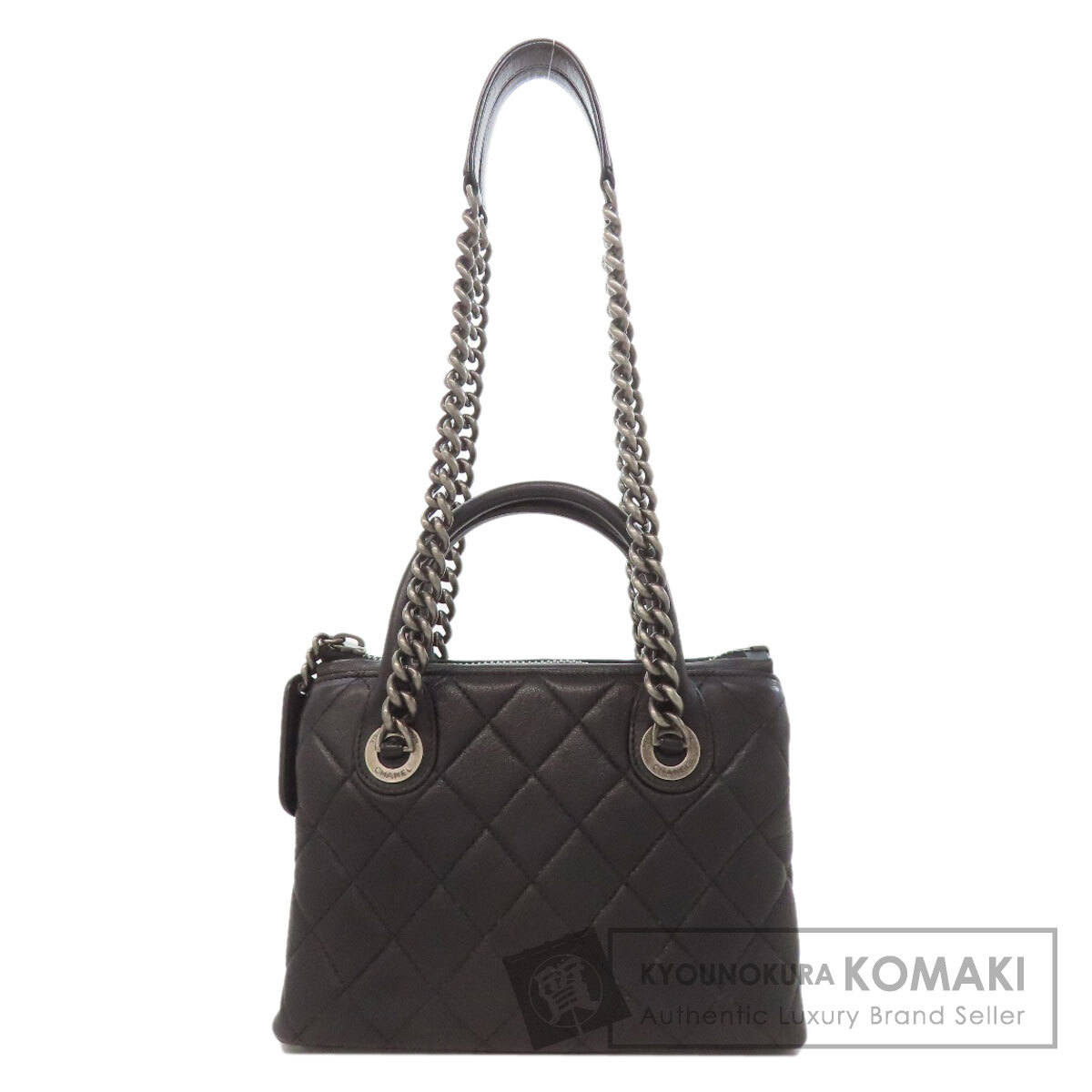 シャネル マトラッセ シルバー金具 2WAY ハンドバッグ カーフ レディース 【中古】【CHANEL】