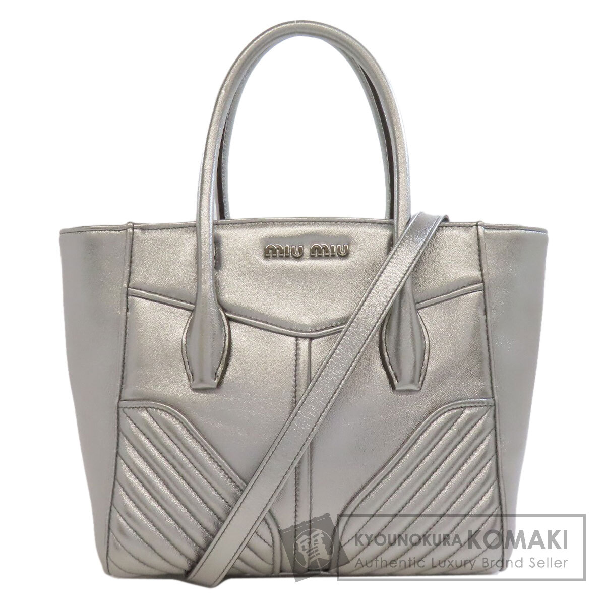 ミュウミュウ 2WAY ハンドバッグ カーフ レディース 【中古】【MIUMIU】