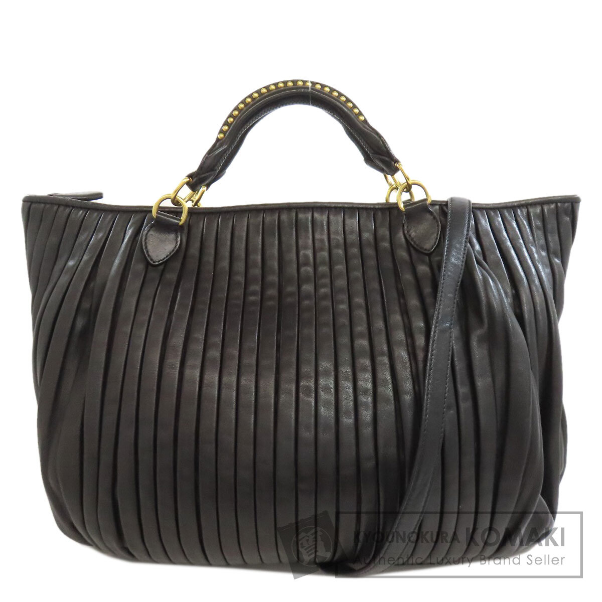 ミュウミュウ 2WAY ハンドバッグ カーフ レディース 【中古】【MIUMIU】