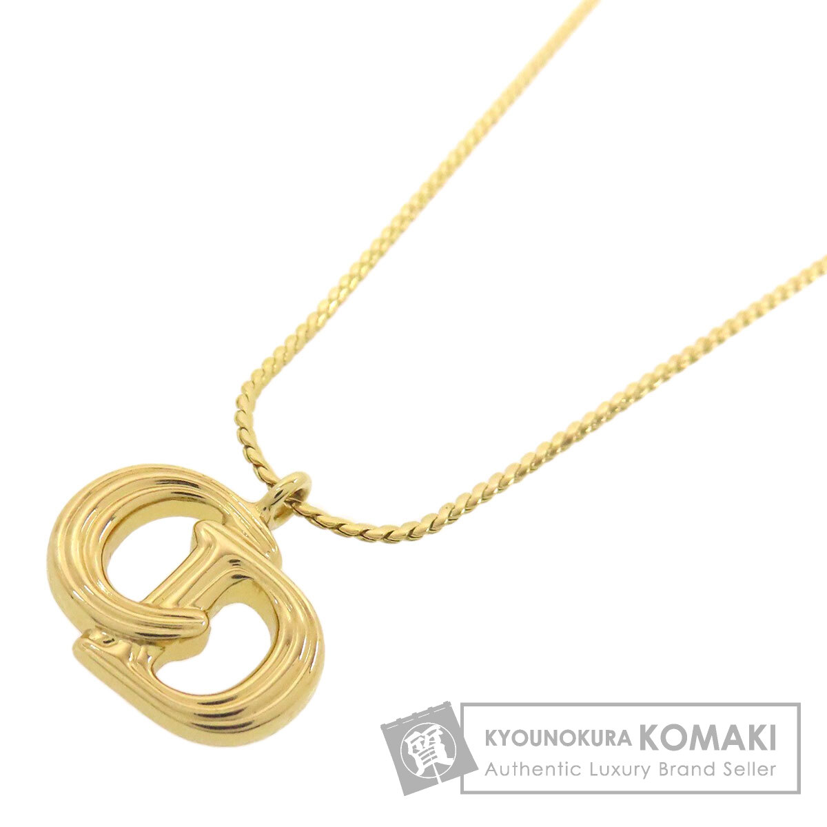 楽天市場】クリスチャンディオール 羽根 ロゴモチーフ ネックレス 金属