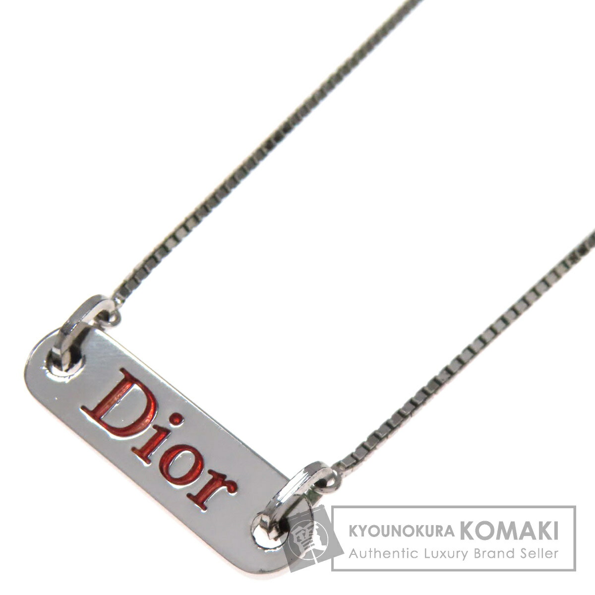 楽天市場】クリスチャンディオール 羽根 ロゴモチーフ ネックレス 金属