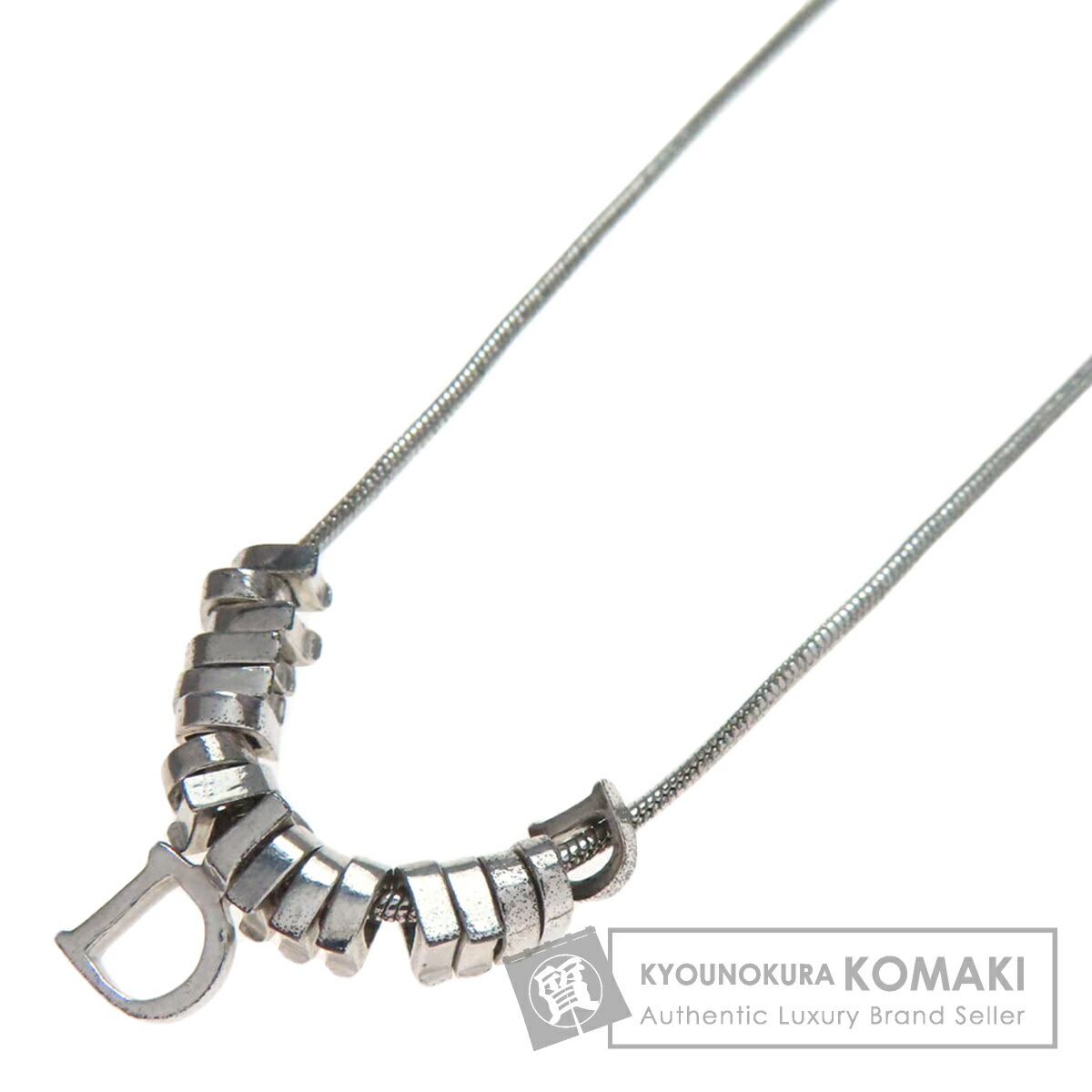 楽天市場】クリスチャンディオール 羽根 ロゴモチーフ ネックレス 金属