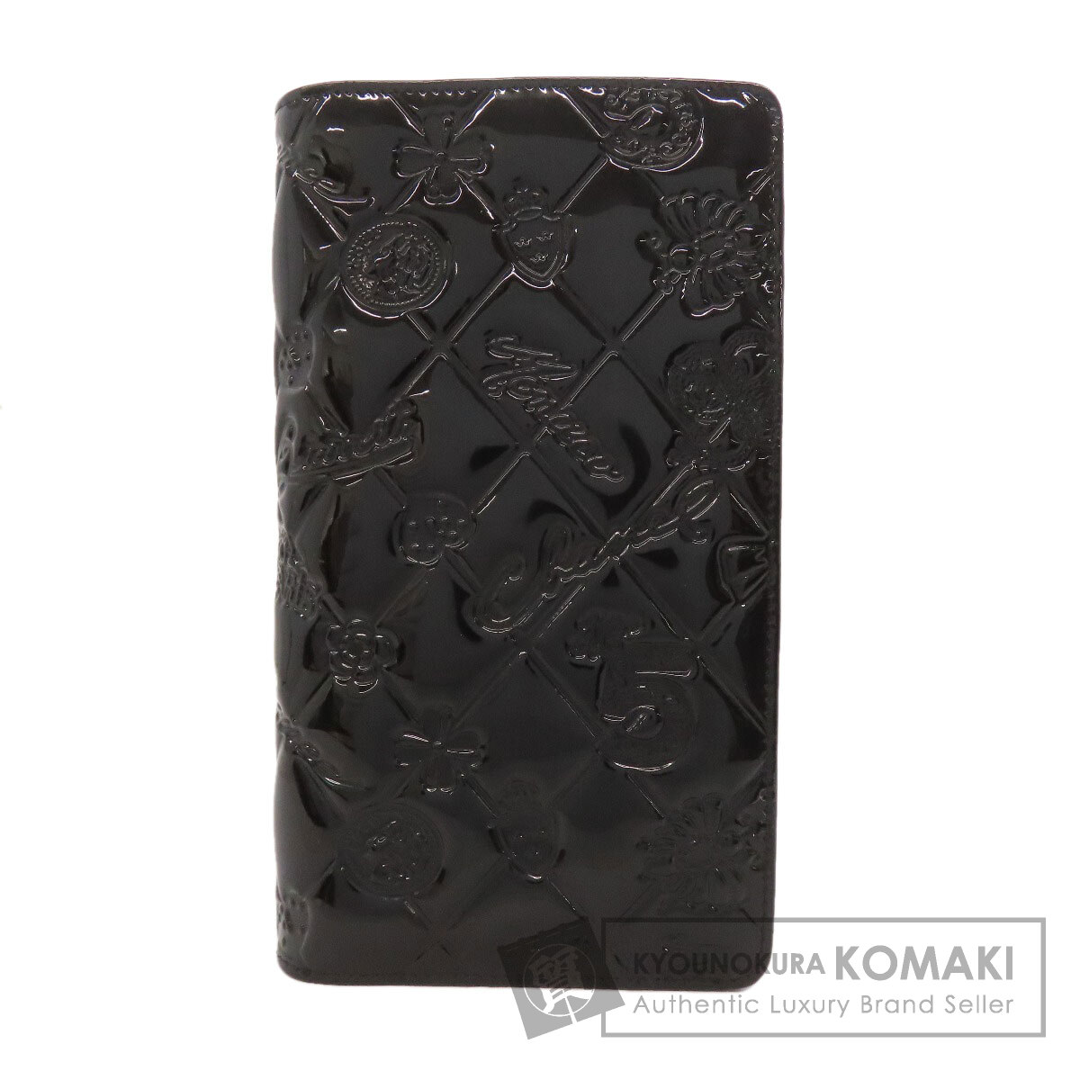 シャネル　アイコンパテント長財布A37151（新品未使用・箱付） CHANEL アイコン シンボルチャーム ウォレット パテントレザー
