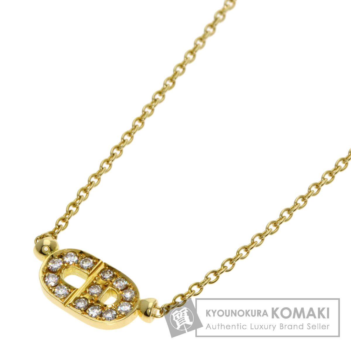 ディオール CD ロゴダイヤボンド ネックレス K18ピンクゴールド レディース 【中古】【Dior】 80,680円