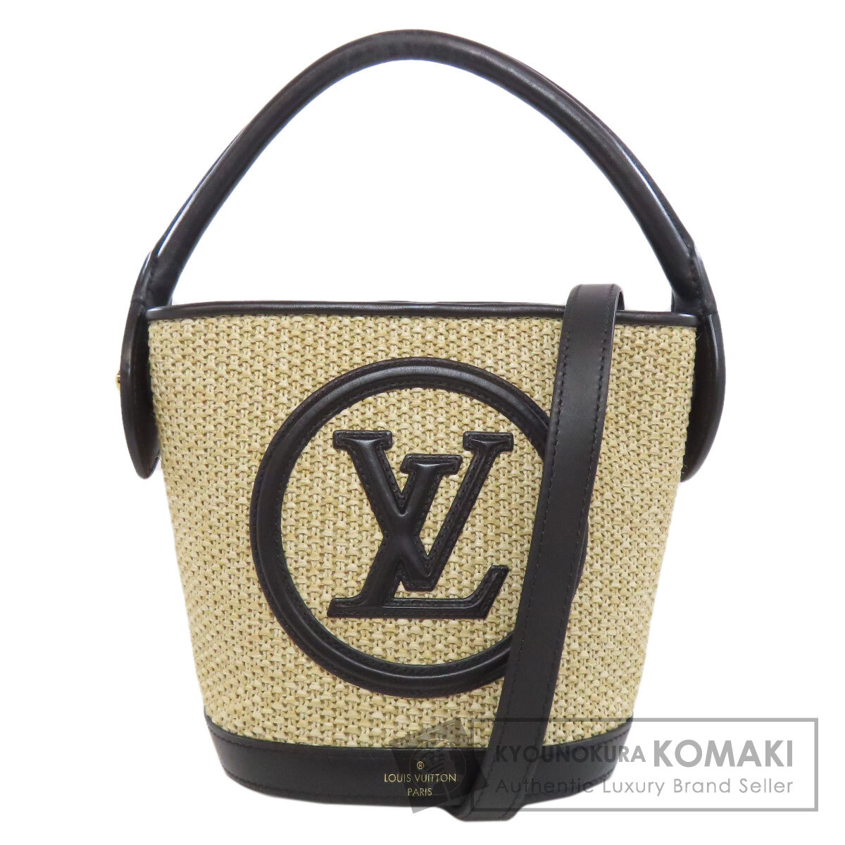 ルイヴィトン M59961 プティバケット ハンドバック ラフィア レディース 【中古】【LOUIS VUITTON】