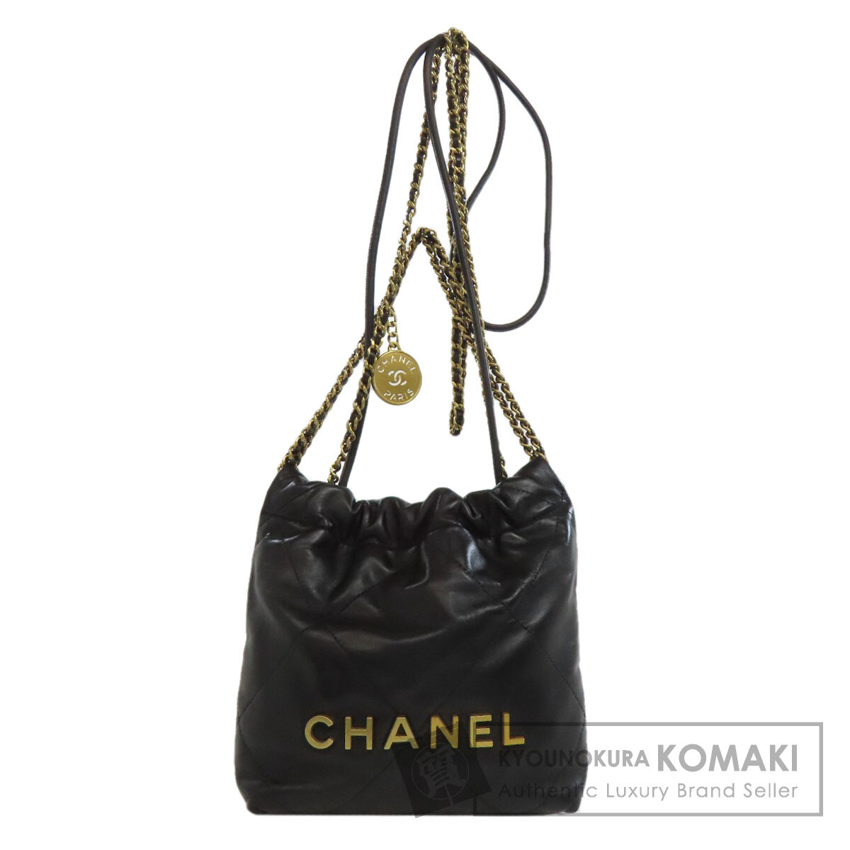 シャネル シャネル22 ゴールド金具 ハンドバッグ ラムスキン レディース 【中古】【CHANEL】