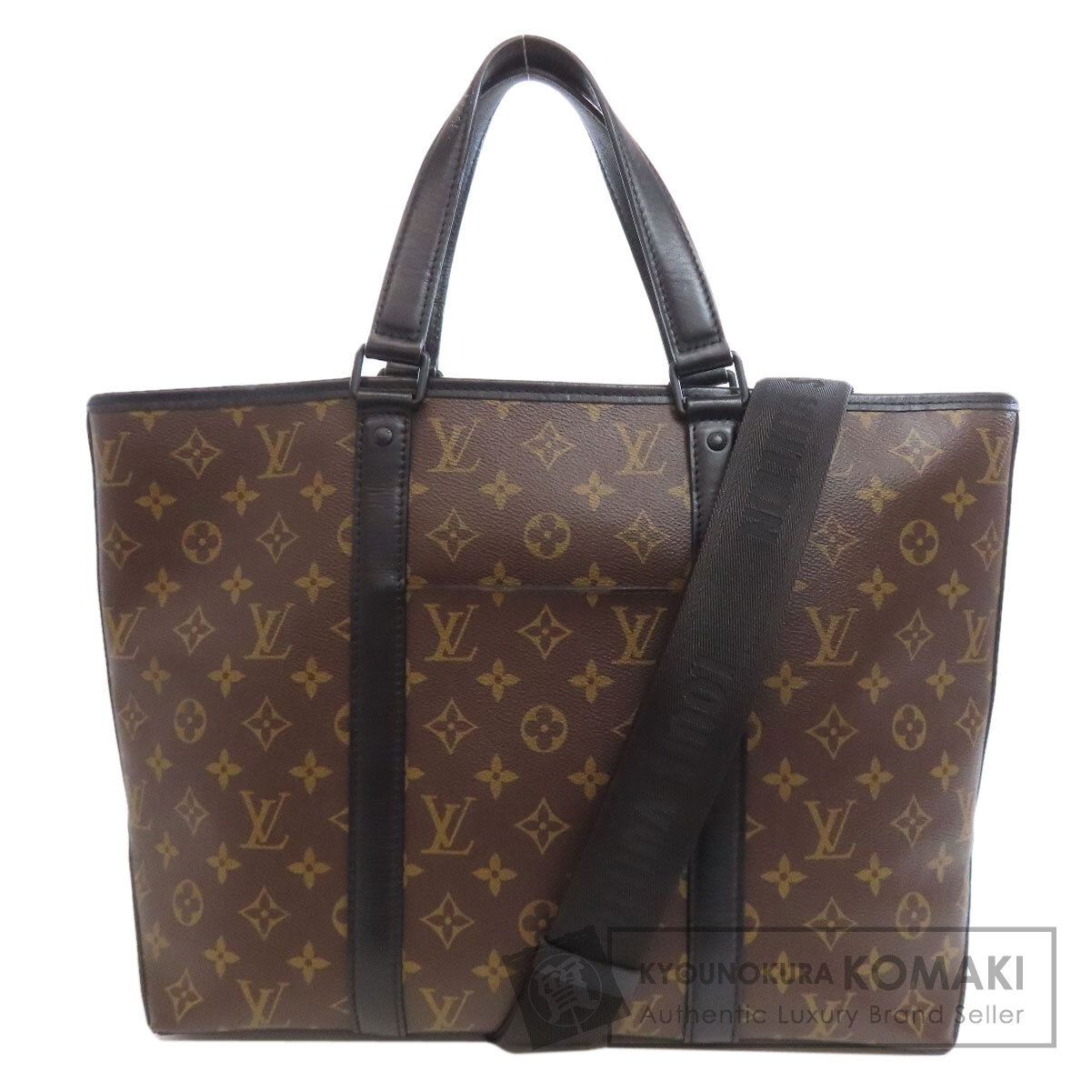 ルイヴィトン M45734 マカサー 土日 トートバッグ モノグラム帆布 レディース 【中古】【LOUIS VUITTON】