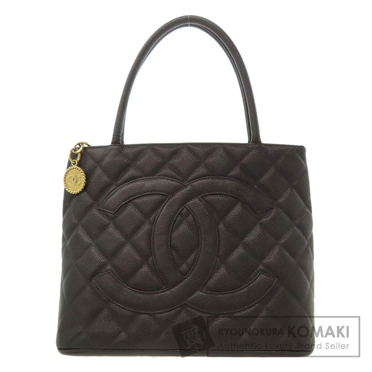 シャネル 刷り直すトート ゴールド金具 トートバッグ グレインド カーフスキン レディース 【中古】【CHANEL】