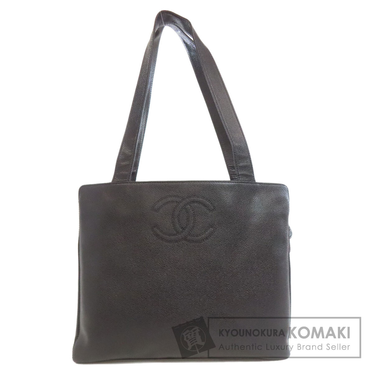 シャネル ココマーク トートバッグ グレインド カーフスキン レディース 【中古】【CHANEL】
