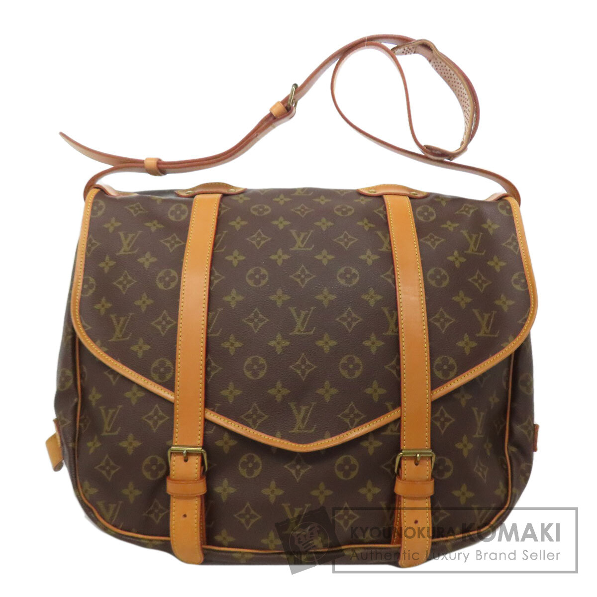 ルイヴィトン M42252 ソミュール 43 LL ショルダーバッグ モノグラムキャンバス レディース 【中古】【LOUIS VUITTON】