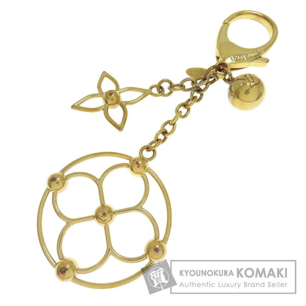 ルイヴィトン M67931 ブルーミー キーホルダー 金属製 レディース 【中古】【LOUIS VUITTON】
