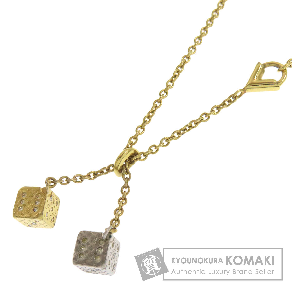 ルイヴィトン M62804 ラッキーグラム ネックレス GP レディース 【中古】【LOUIS VUITTON】