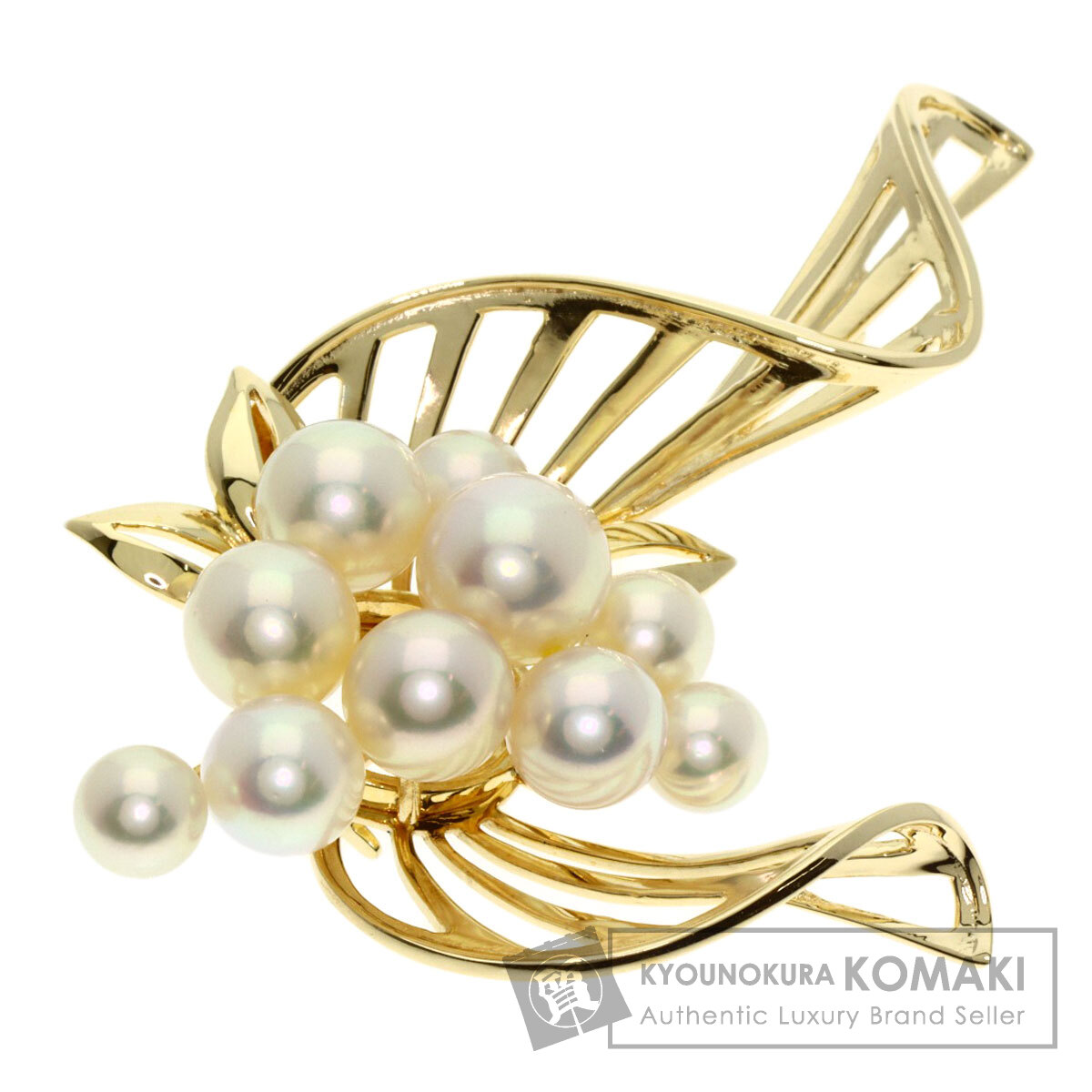 楽天市場】ミキモト ピエロモチーフ パール 真珠 ブローチ シルバー/GP