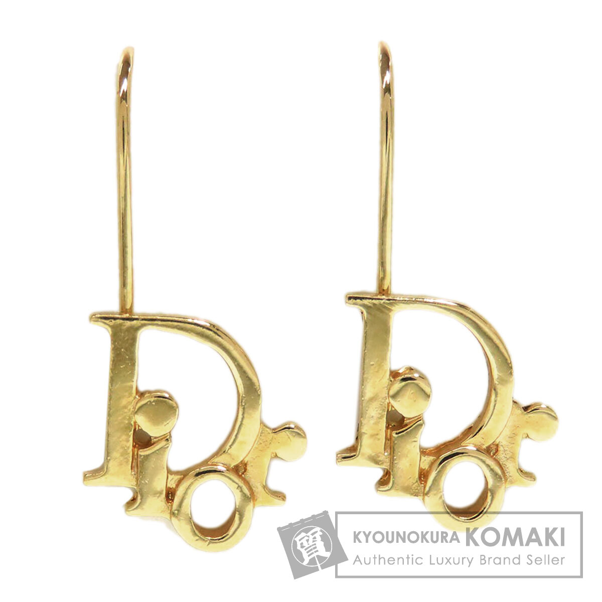 ディオール Christian Dior ゴールド チェーン ロゴピアス(両耳