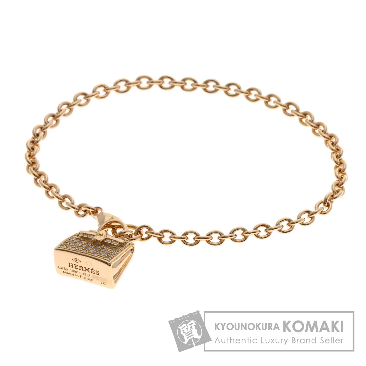 楽天市場】エルメス エヴリン・Hパンチング レザーブレスレット-12.8g