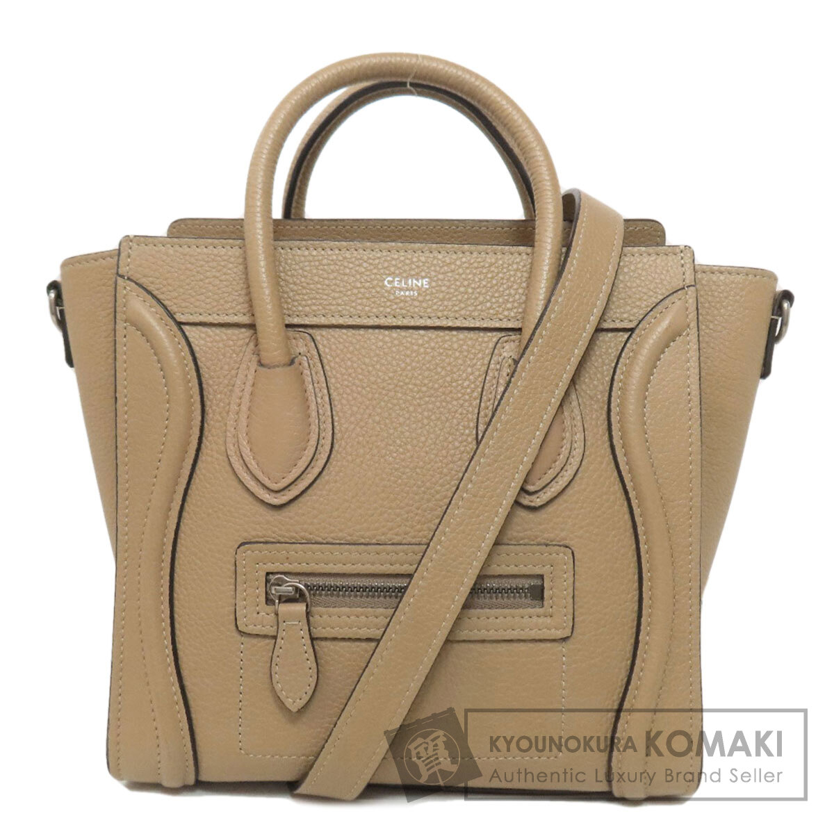 セリーヌ ラゲージナノ 2WAY ハンドバッグ カーフ レディース 【中古】【CELINE】