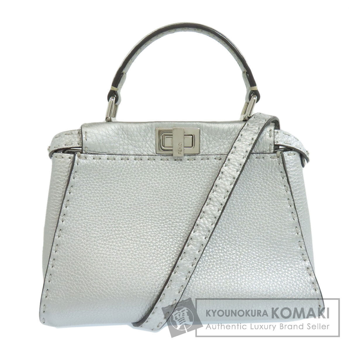フェンディ ピーカブー ミニ セレリア 2WAY ハンドバック 子ウシ レディース 【中古】【FENDI】