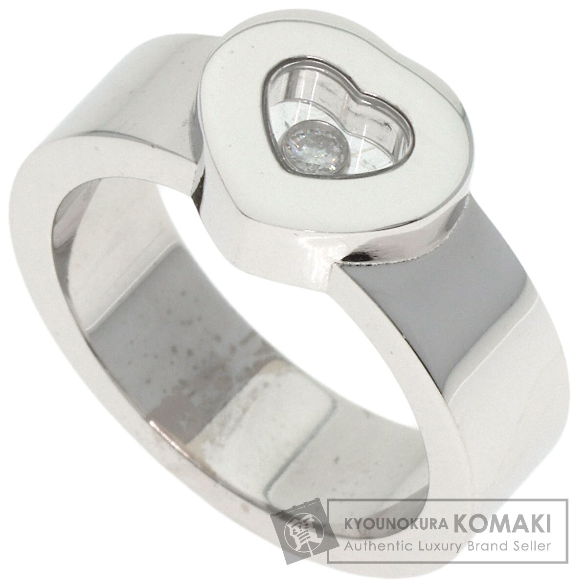 ショパール ハッピーダイヤモンド リング・指輪 K18ホワイトゴールド レディース 【中古】【Chopard】|ブランド京の蔵小牧【最安挑戦!】