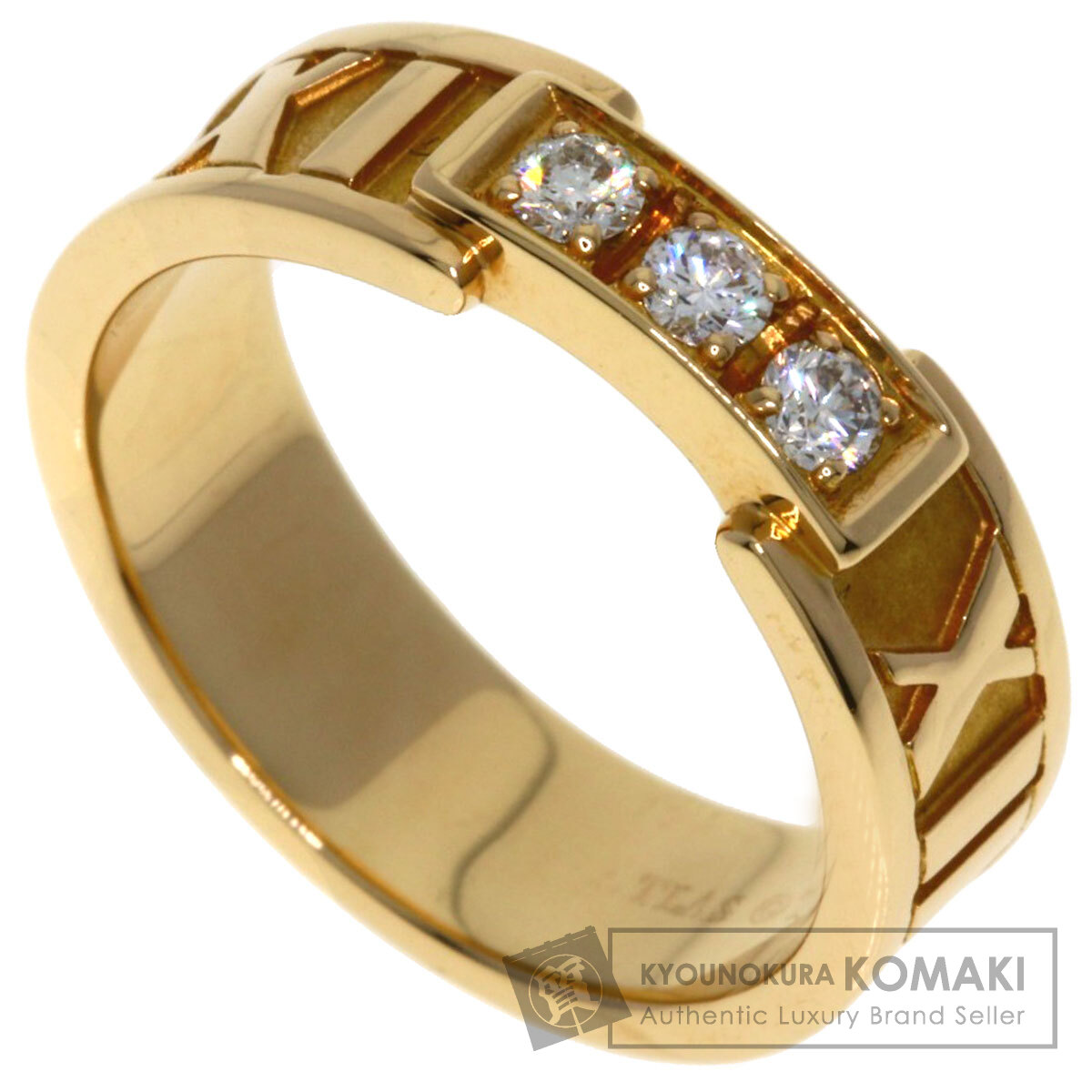 ティファニー アトラス ピアスド ダイヤ リング 約13.5号【23675】 TIFFANY&Co. ティファニー アトラス ピアスド ダイヤ リング 4PD 約