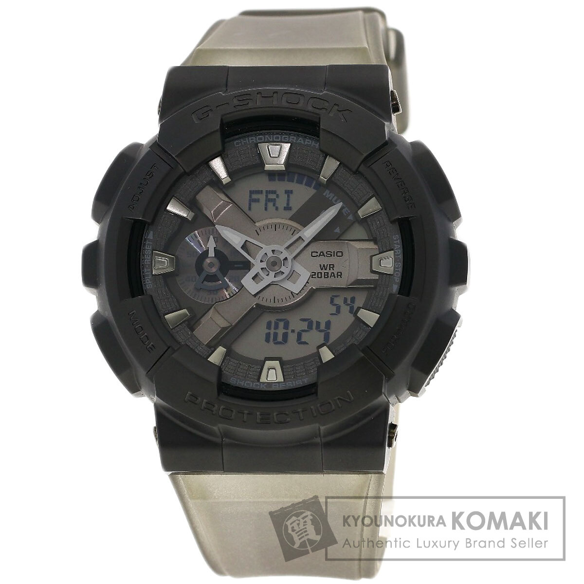 カシオ GM-110MF Gショック メタルカバード MIDNIGHT FOG 真夜中の霧 腕時計 ステンレススチール/樹脂 メンズ 【中古】【CASIO】