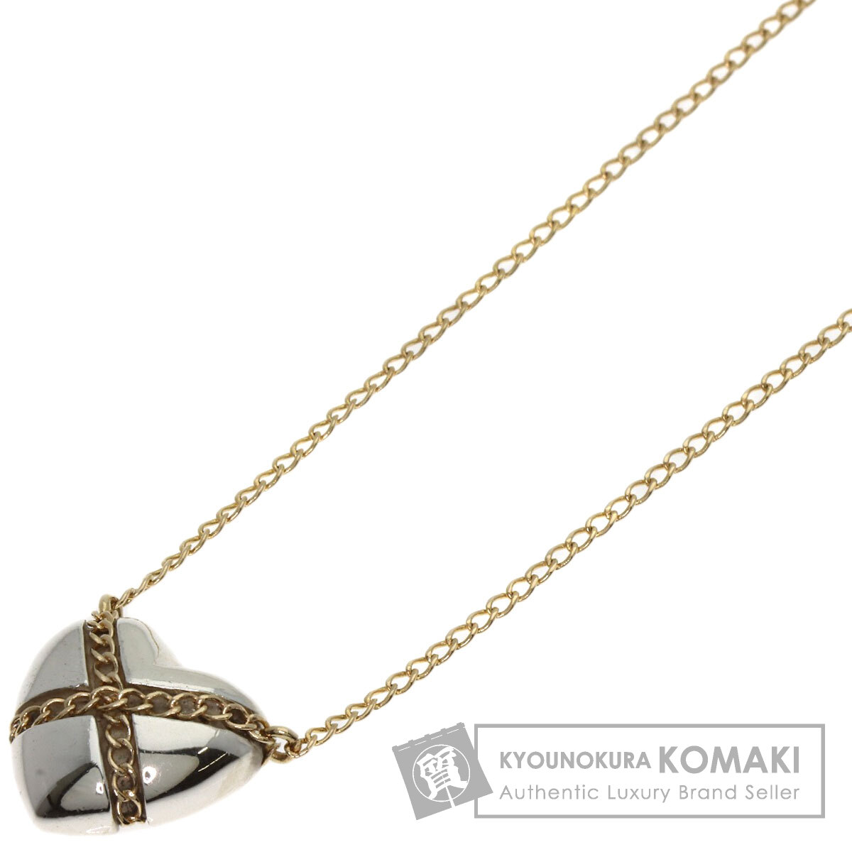 ティファニー　クロスハート　クォーツ　ネックレス　K18 750 ティファニー TIFFANY&Co. チェーン クロス ハート ネックレス 18金