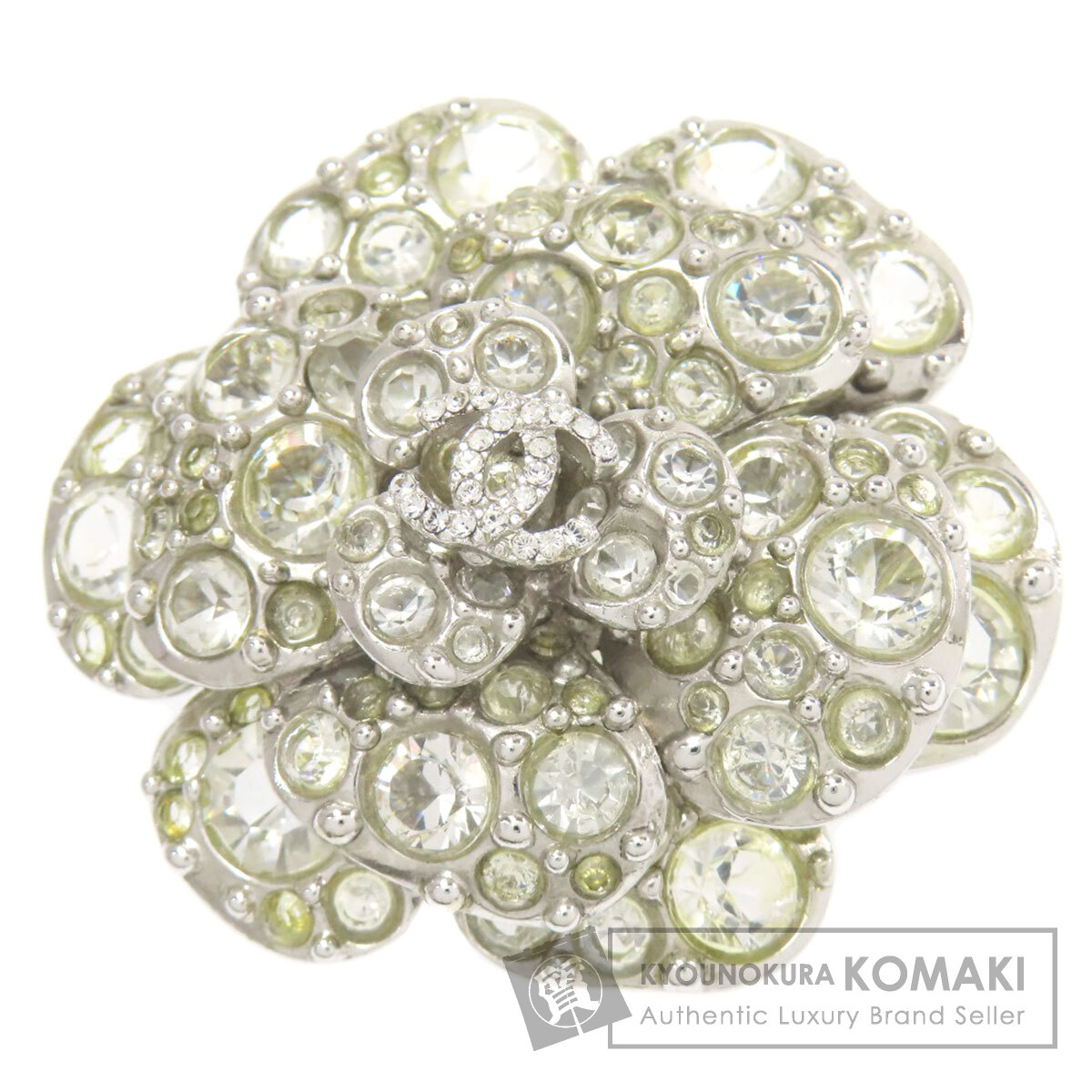 楽天市場】シャネル CHANEL ブローチ カメリア ゴールドxホワイトx