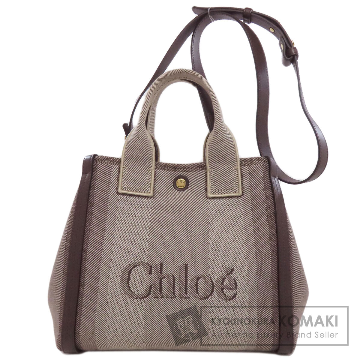 クロエ キャリースモール ハンドバッグ キャンバス レディース 【中古】【CHLOE】