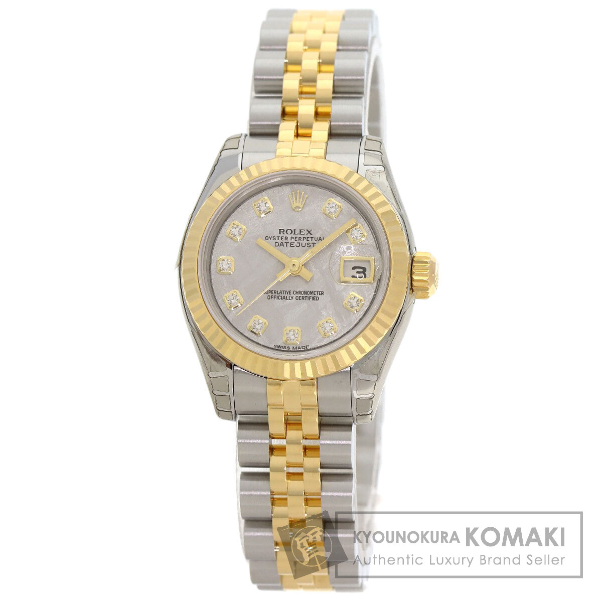 楽天市場】ロレックス 179173 デイトジャスト 10P ダイヤモンド 腕時計