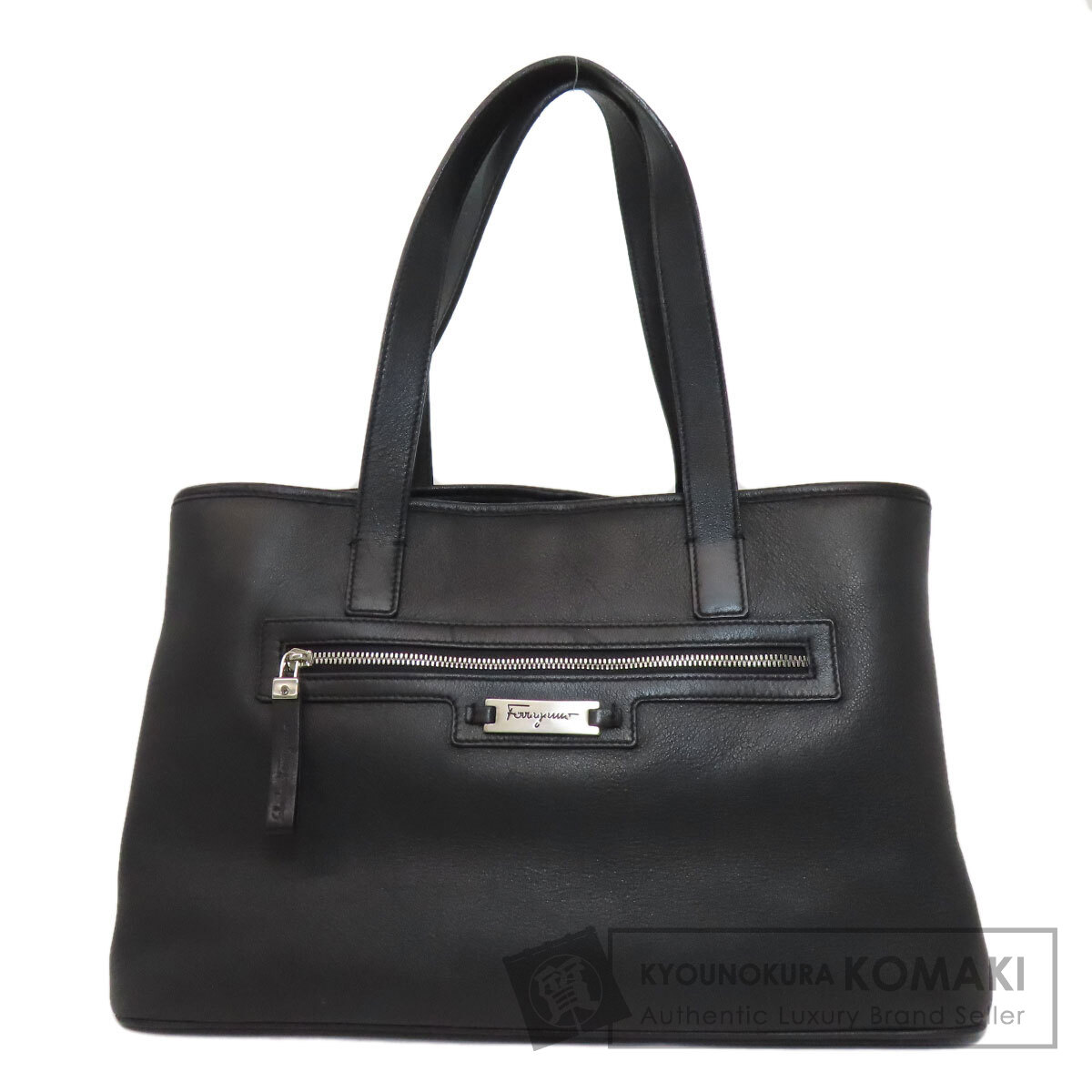 サルヴァトーレフェラガモ ロゴ トートバッグ カーフ レディース 【中古】【Salvatore Ferragamo】|ブランド京の蔵小牧【最安挑戦!】