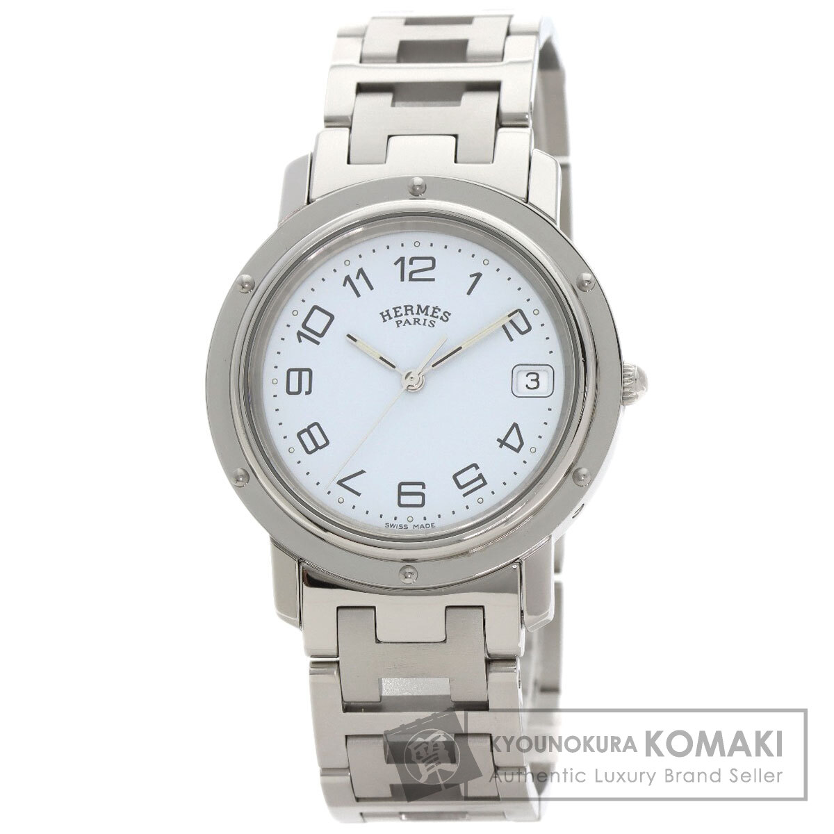 エルメス CL6.710 クリッパー ウオッチ ステンレス鋼スチール写真/SS メンズ 【中古】【HERMES】