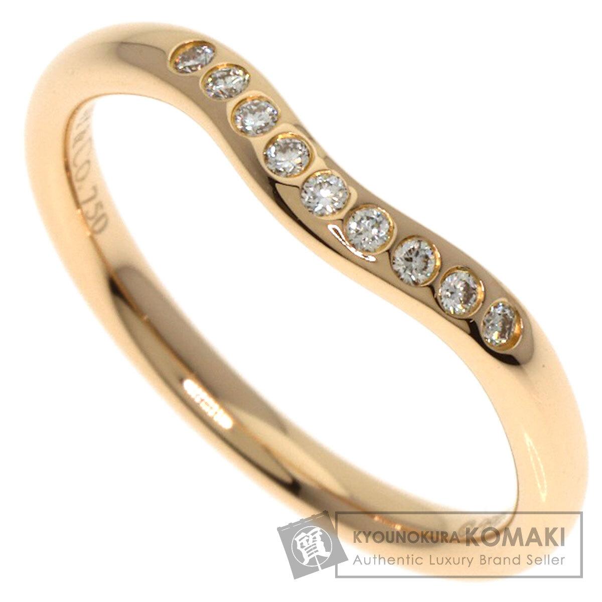 楽天市場】ティファニー Tiffany & Co. リング カーブドバンド 9