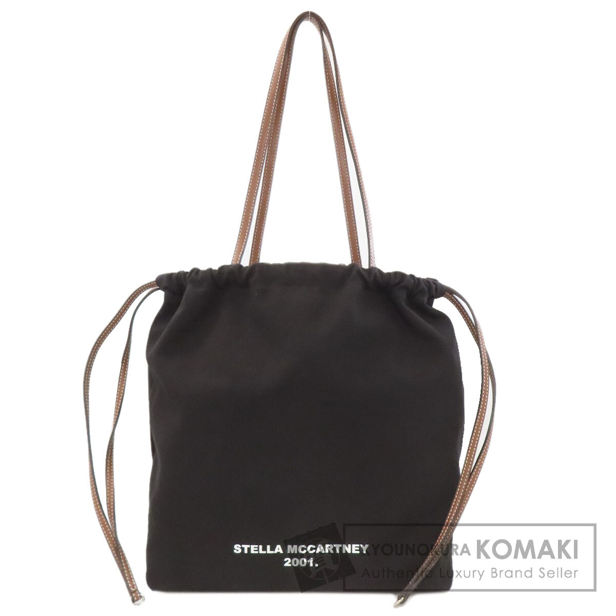 ステラマッカートニー ロゴ 2001 トートバッグ キャンバス/レザー レディース 【中古】【Stella McCartney】