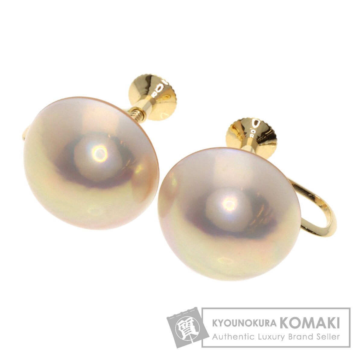 タサキ マベ パール 真珠 イヤリング K18イエローゴールド レディース 【中古】【TASAKI】