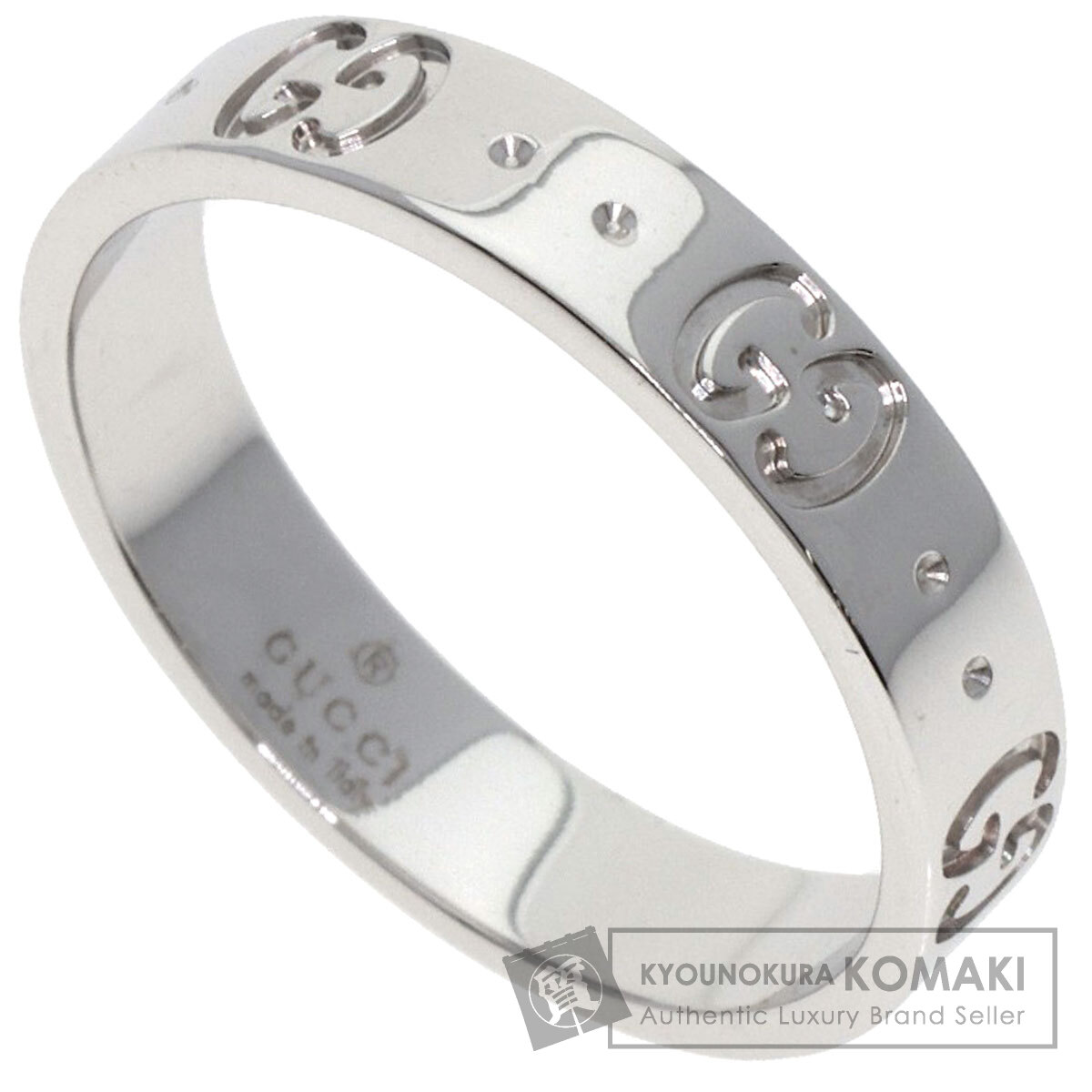 グッチ アイコン #14 リング・指輪 K18ホワイトゴールド レディース 【中古】【GUCCI】｜ブランド京の蔵小牧【最安挑戦！】
