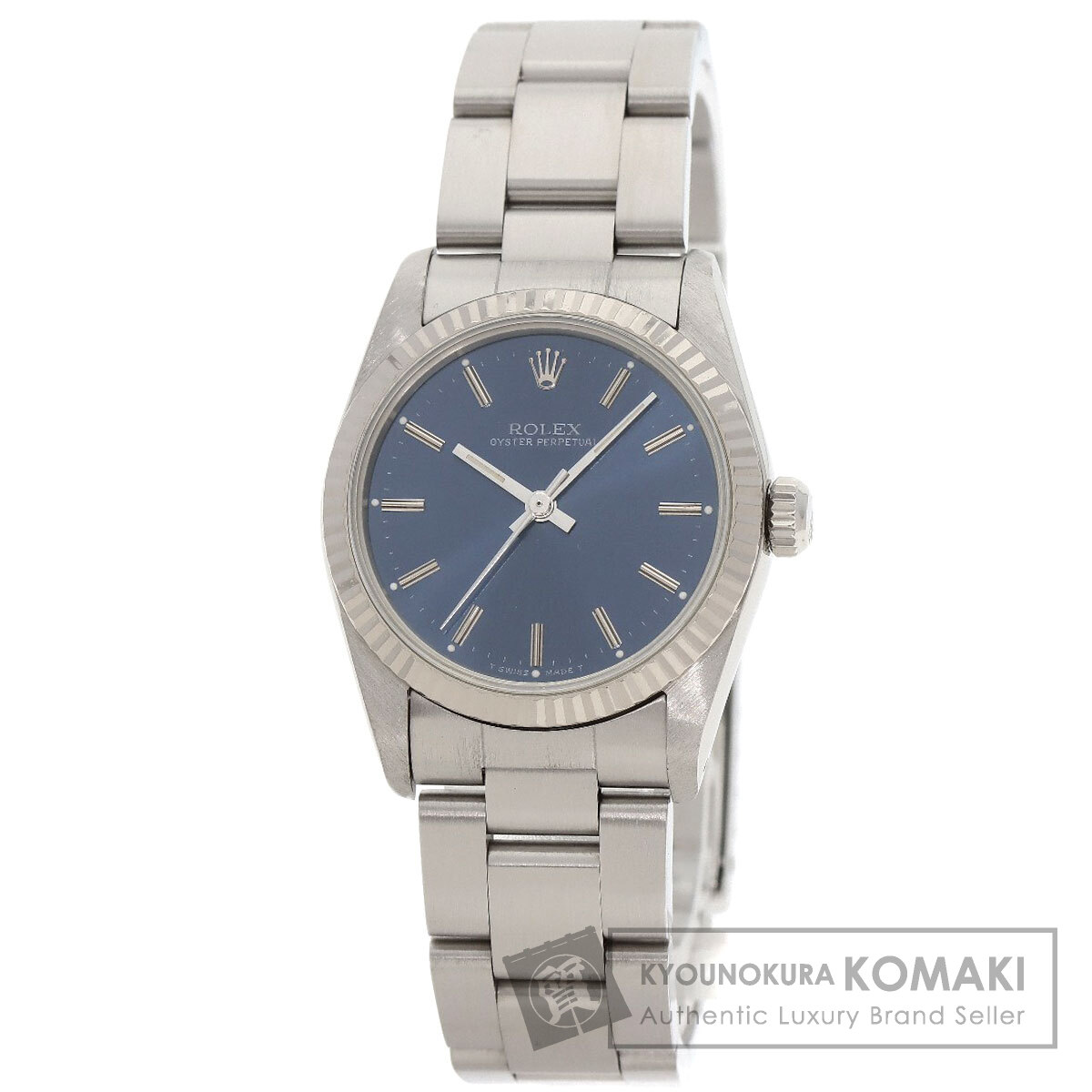 ロレックス 67514 オイスターパーペチュアル 腕時計 ステンレススチール/SS/K18WG ボーイズ 【中古】【ROLEX】