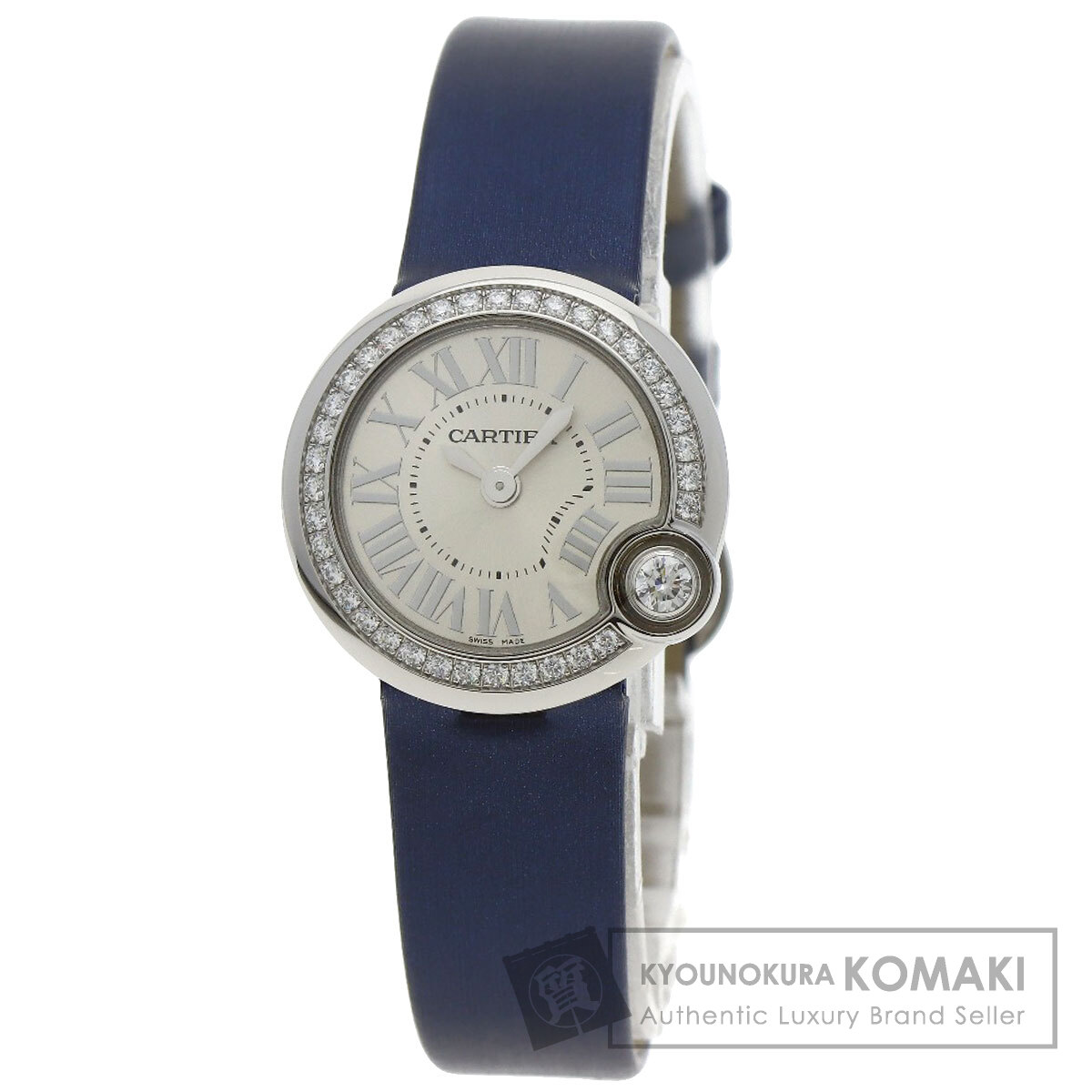 カルティエ W4BL0002 バロンブラン 26mm 腕時計 ステンレススチール/革 レディース 【中古】【CARTIER】|ブランド京の蔵小牧【最安挑戦!】