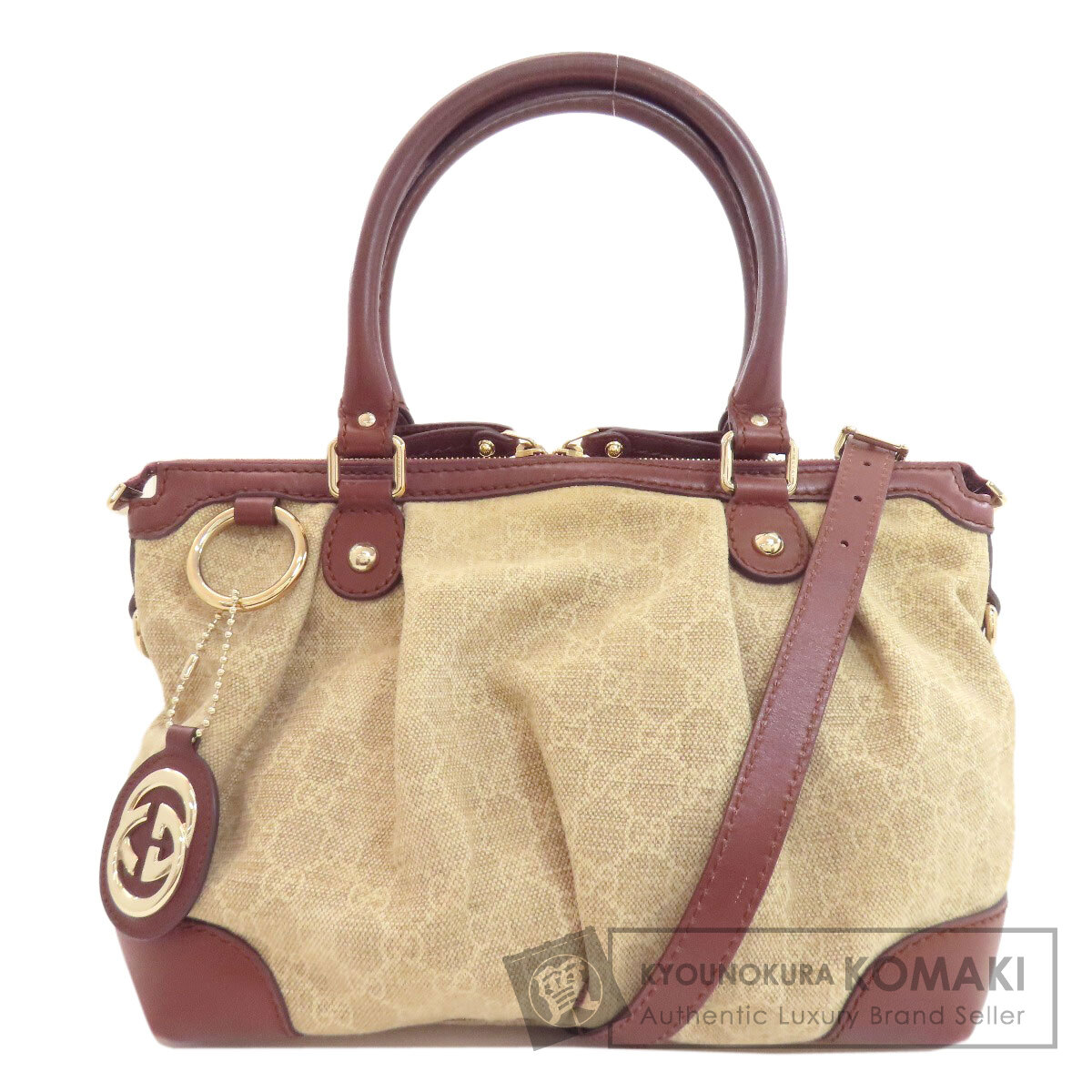 【Specialcoupon客体商いもの 6/5～6/11 0:59迄】グッチ 347902 GG 2WAY トートバッグ 帆布 レディース 【中古】【GUCCI】