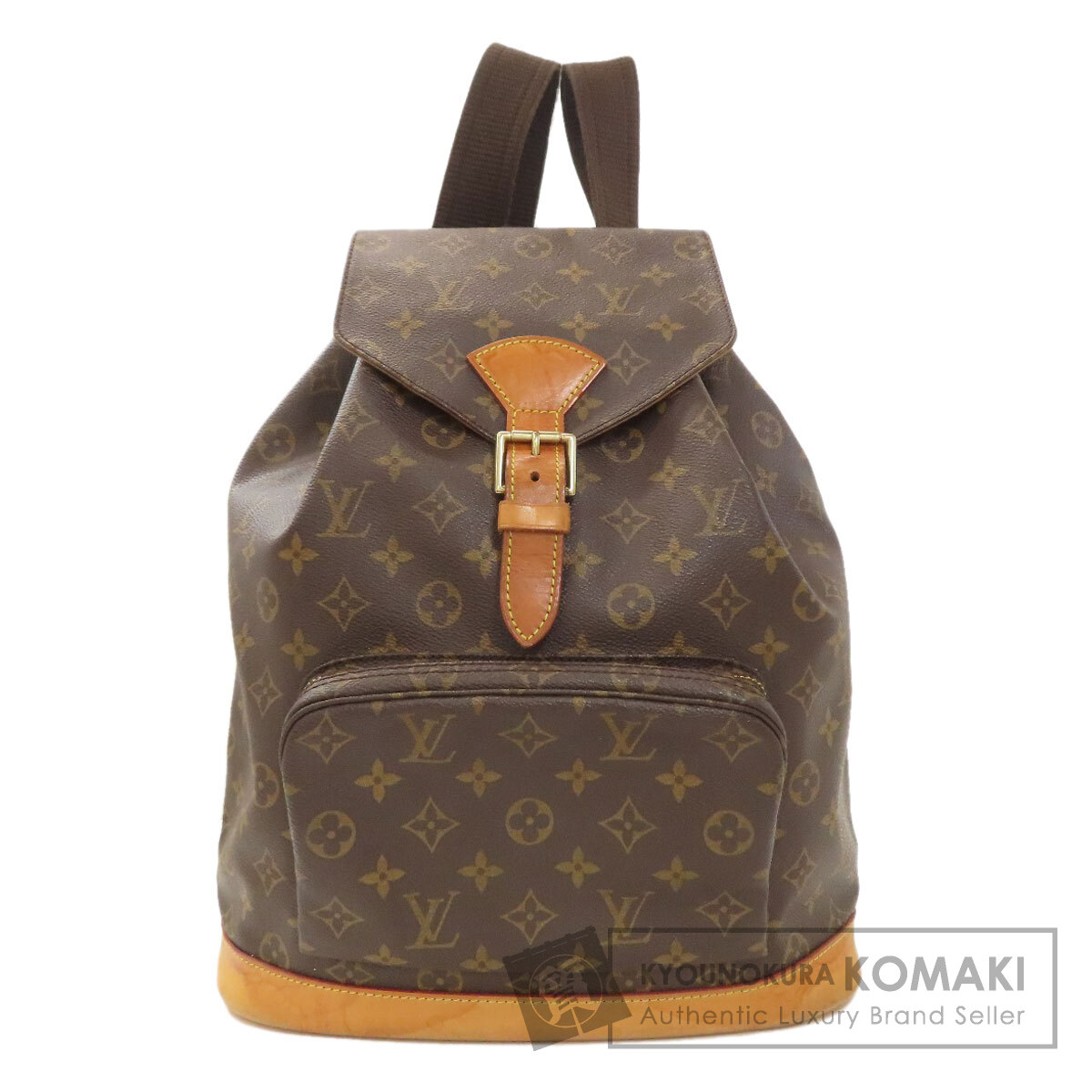 ルイヴィトン M51135 モン掏摸GM 背嚢・デイパック モノグラム帆布 レディース 【中古】【LOUIS VUITTON】