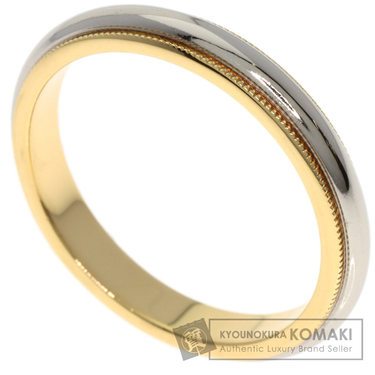 楽天市場】ティファニー ペアリング・指輪 ミルグレイン Pt950/K18YG