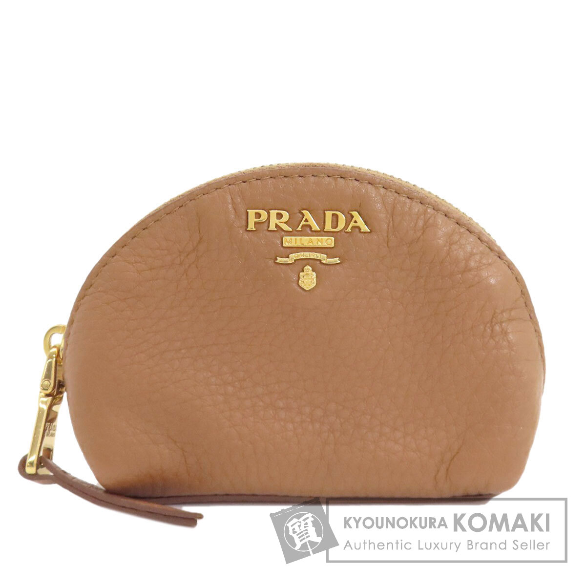 プラダ ロゴ アクセサリーポーチ レザー レディース 【中古】【PRADA】