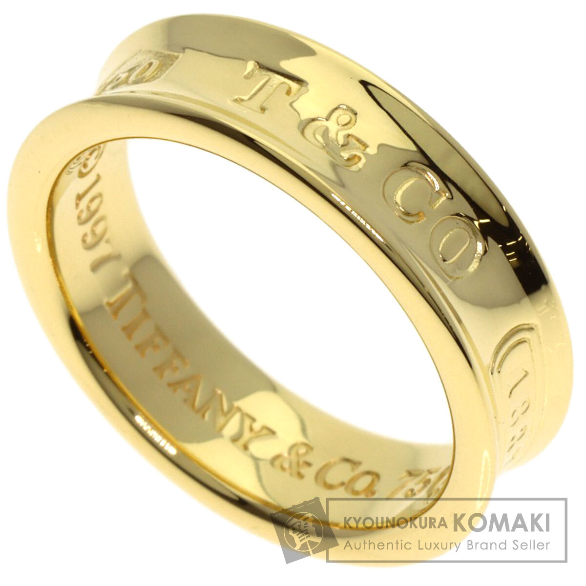 ティファニー 未使用に近い 1837 2連リング インターロッキング 11号 Tiffany & Co. - ティファニー 未使用に近い 21号 1837 2連リング