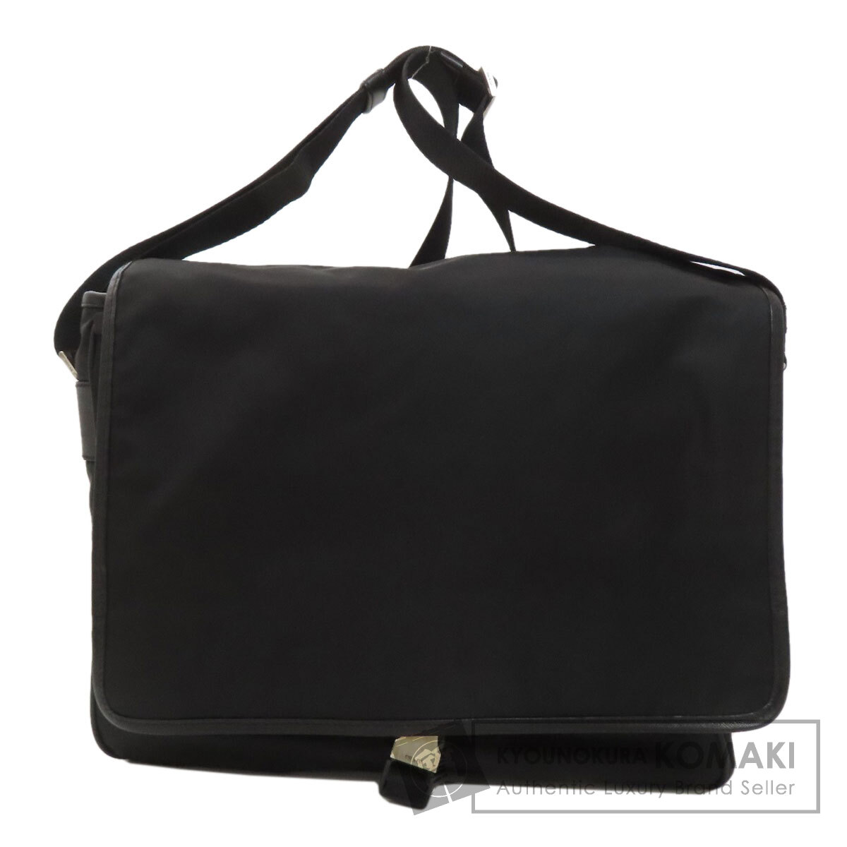 プラダ V158 メッセンジャーバッグ ロゴ金具 ショルダーバッグ ナイロン素材 レディース 【中古】【PRADA】