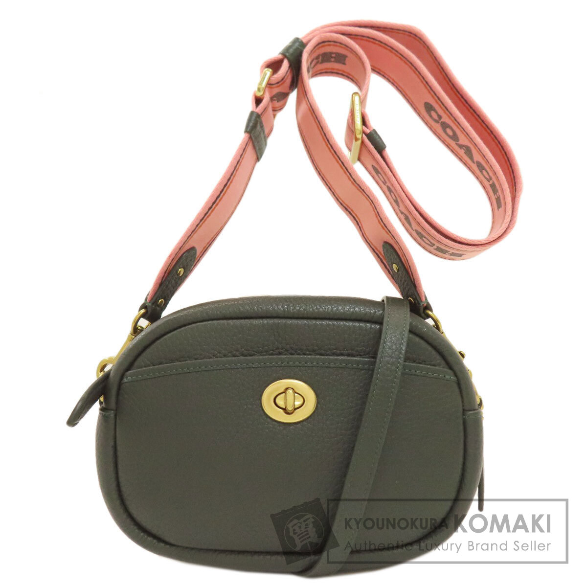 コーチ職 C4813 写真機御徒面子 ショルダーバッグ なめし革 レディース 【中古】【COACH】