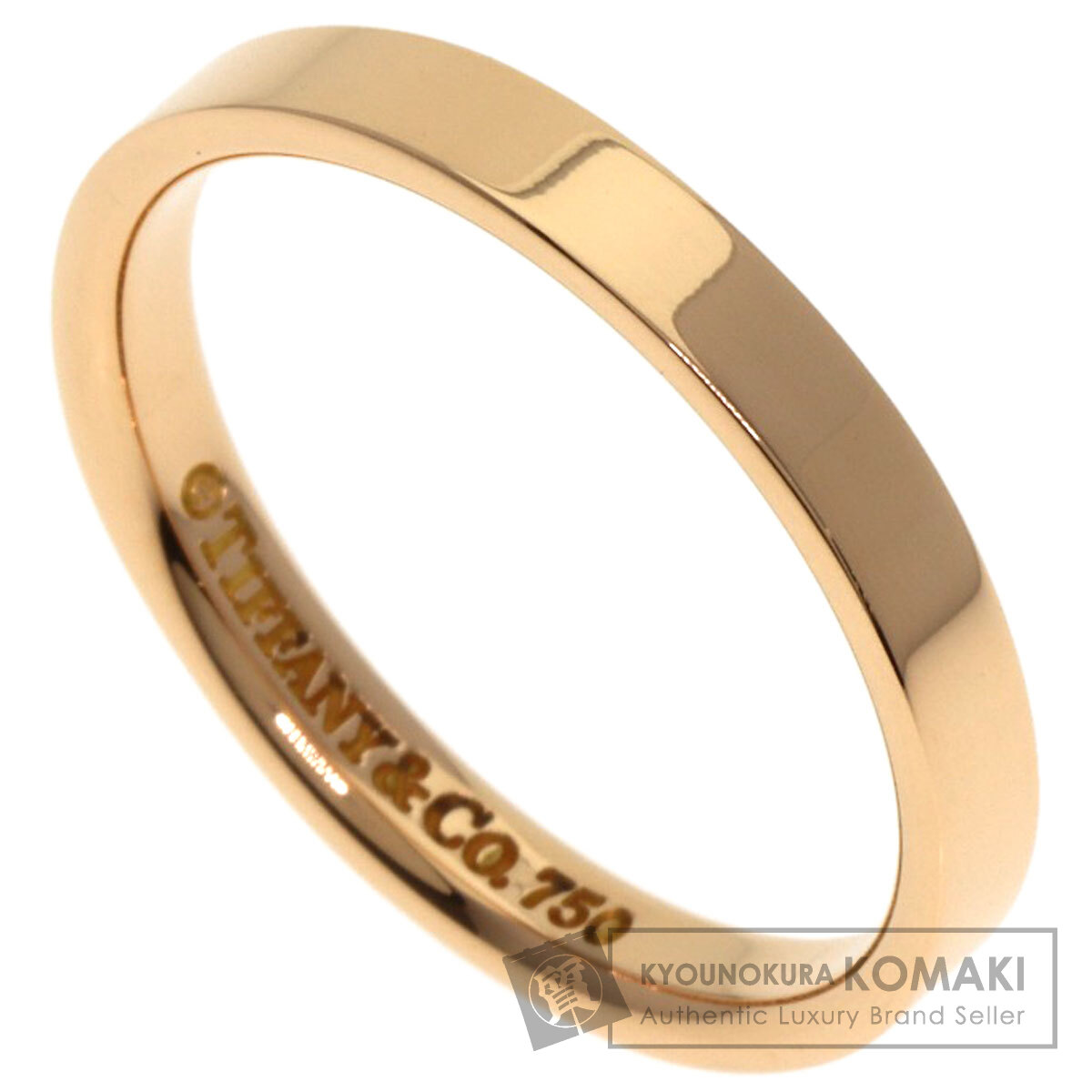 楽天市場】ティファニー フラットバンド リング・指輪 K18イエロー
