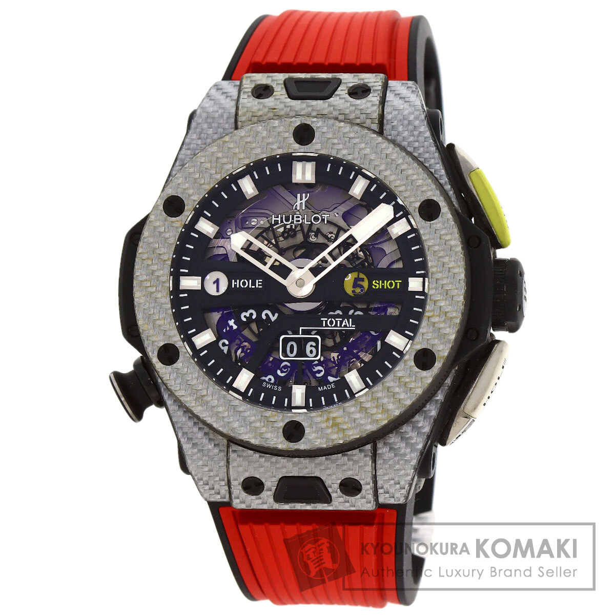 ウブロ 416.YS.1120VR ビッグバン ウニコ ゴルフ 腕時計 カーボン/ラバー メンズ 【中古】【HUBLOT】
