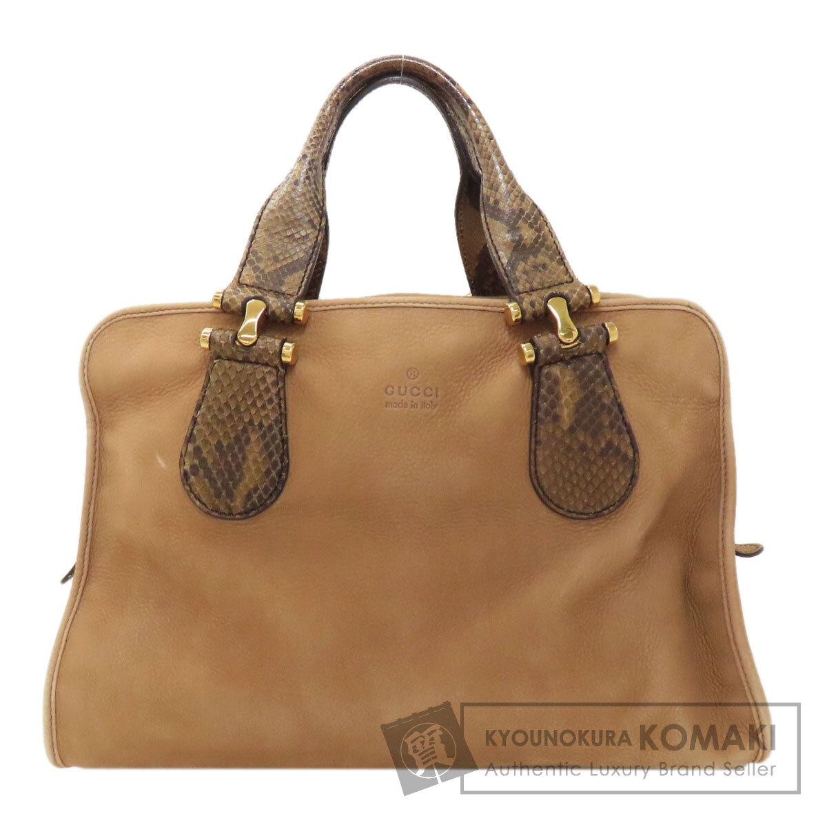 グッチ 323657 ヌバック ハンドバッグ カーフ/パイソン レディース 【中古】【GUCCI】 30,745円