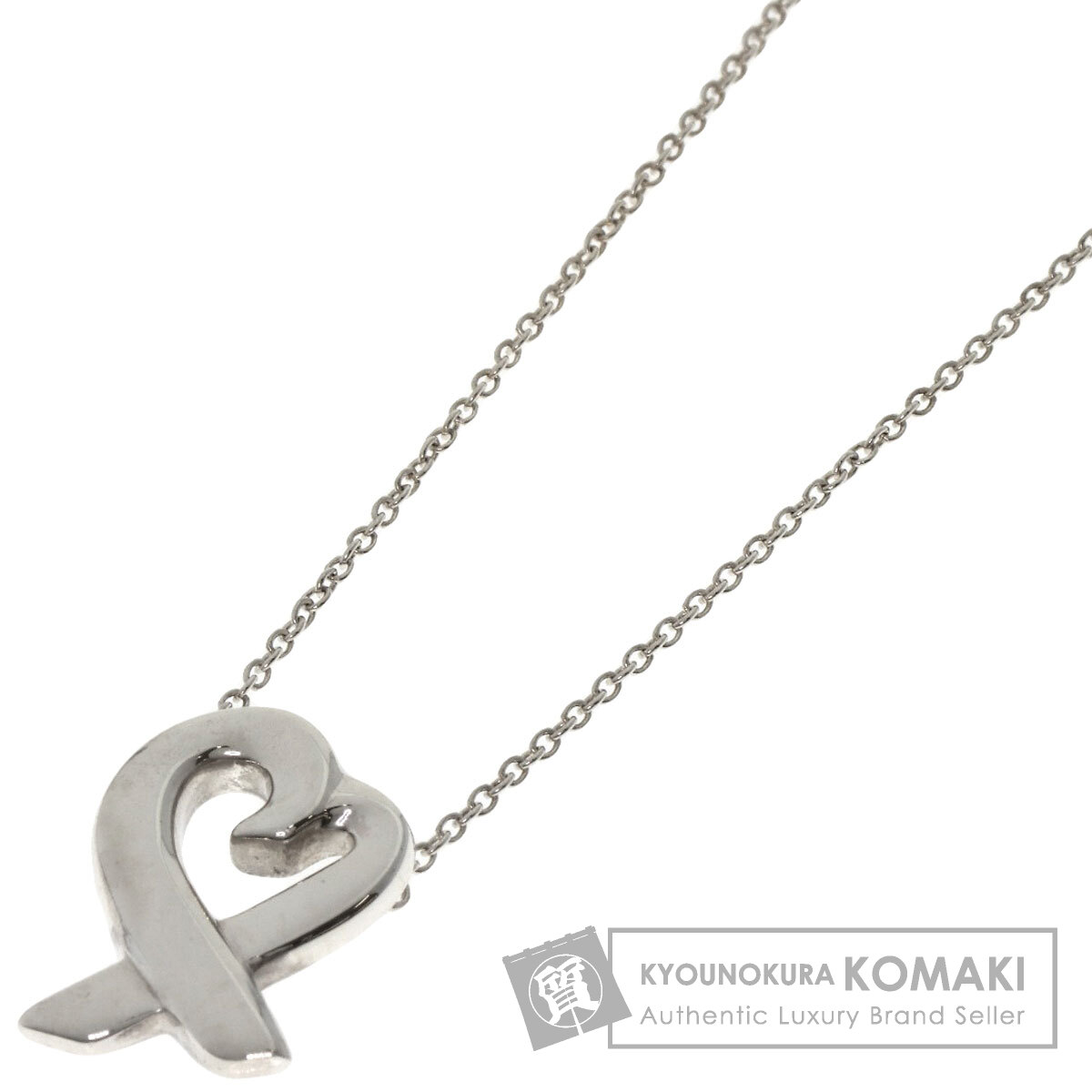 ティファニー ラビングハート ネックレス シルバー レディース 【中古】【TIFFANY&Co.】