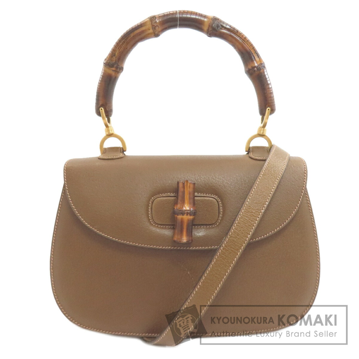 グッチ 000・29・0633 バンブーハンドル 2WAY ハンドバッグ カーフ レディース 【中古】【GUCCI】